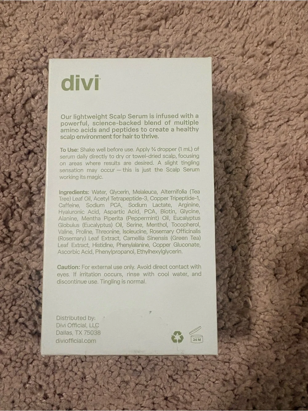 NEW SEALED Divi Scalp Serum Revitalize + Detoxify 1 oz 30 mL